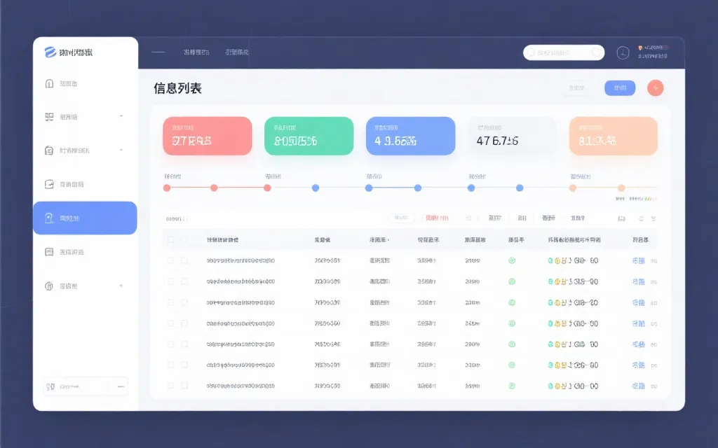 信息列表界面样例